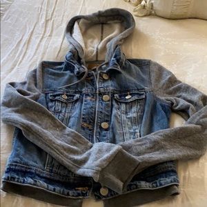 NWOT Women American eagle denim&sweatshirt jacket